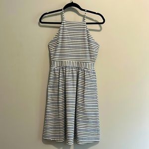 Banana Republic, Blue and white stripped Dress with pockets!